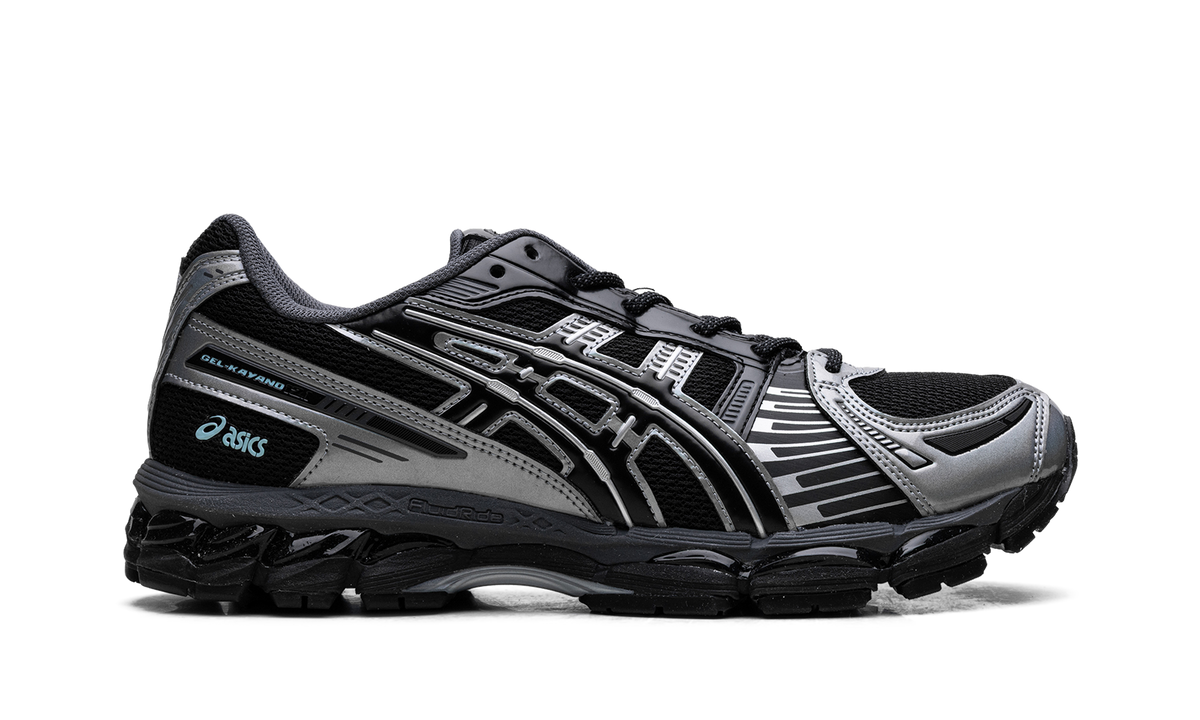 Overkicks - ASICS Gel-Kayano 12.1 Holiday Pack Black Pure Silver (1203A996-001) - detalle talon