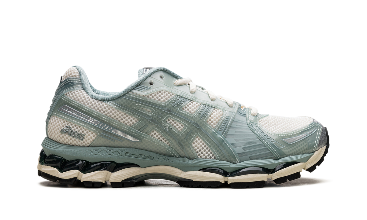Overkicks - ASICS Gel-Kayano 12.1 Kith Cream Sage (1203A675-100) - detalle talon
