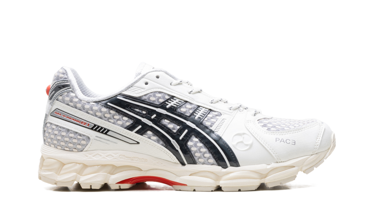 Overkicks - ASICS Gel-Kayano 12.1 PACE Cream Black (1203B001-100) - detalle talon