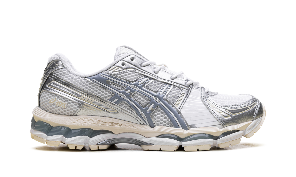 Overkicks - ASICS Gel-Kayano 12.1 Silver Ice Blue (1203A759-101) - detalle talon