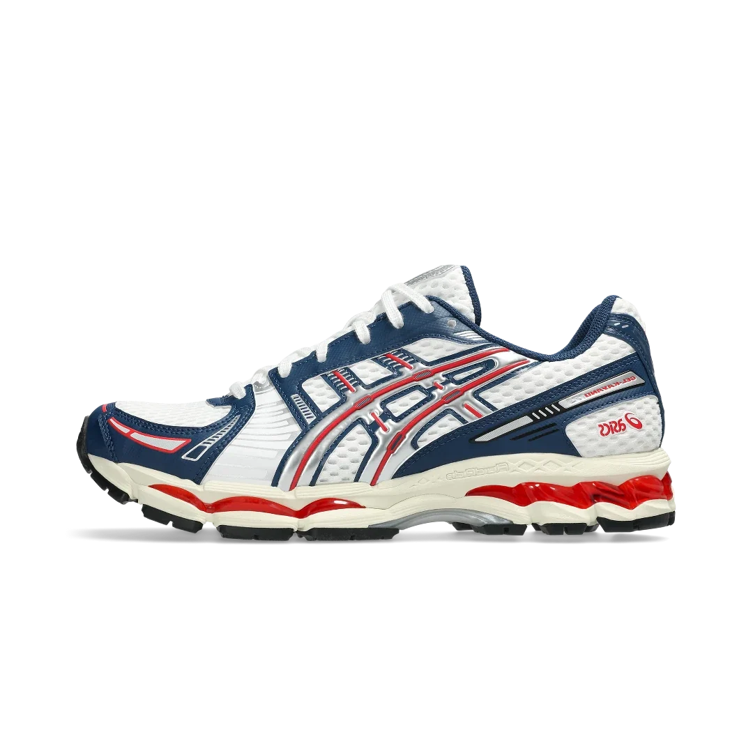 Overkicks - ASICS Gel-Kayano 12.1 White Independence Blue (1203A885-100) - vista lateral