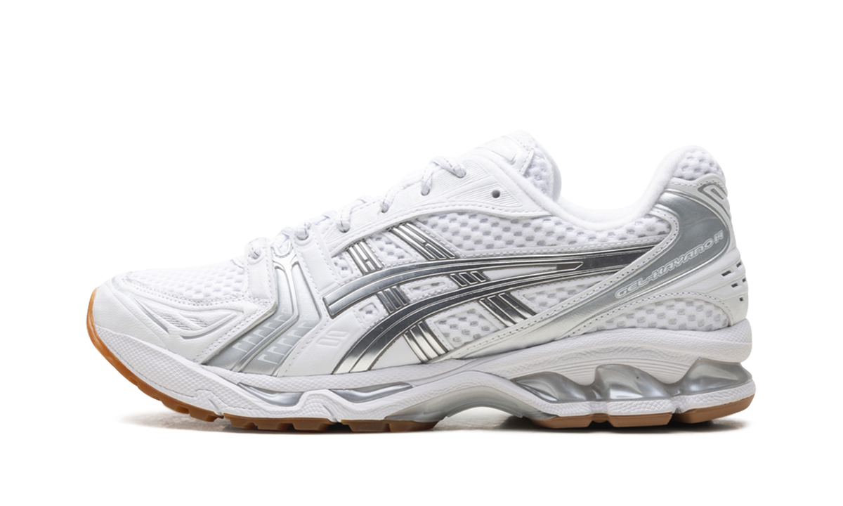 Overkicks - ASICS Gel-Kayano 14 A.P.C. White Pure Silver (1203A727-100) - vista lateral