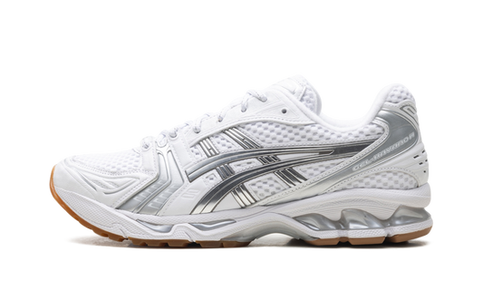 Overkicks - ASICS Gel-Kayano 14 A.P.C. White Pure Silver (1203A727-100) - vista lateral