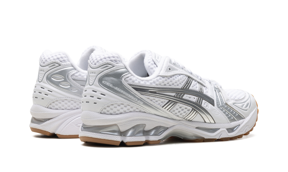 Overkicks - ASICS Gel-Kayano 14 A.P.C. White Pure Silver (1203A727-100) - par completo