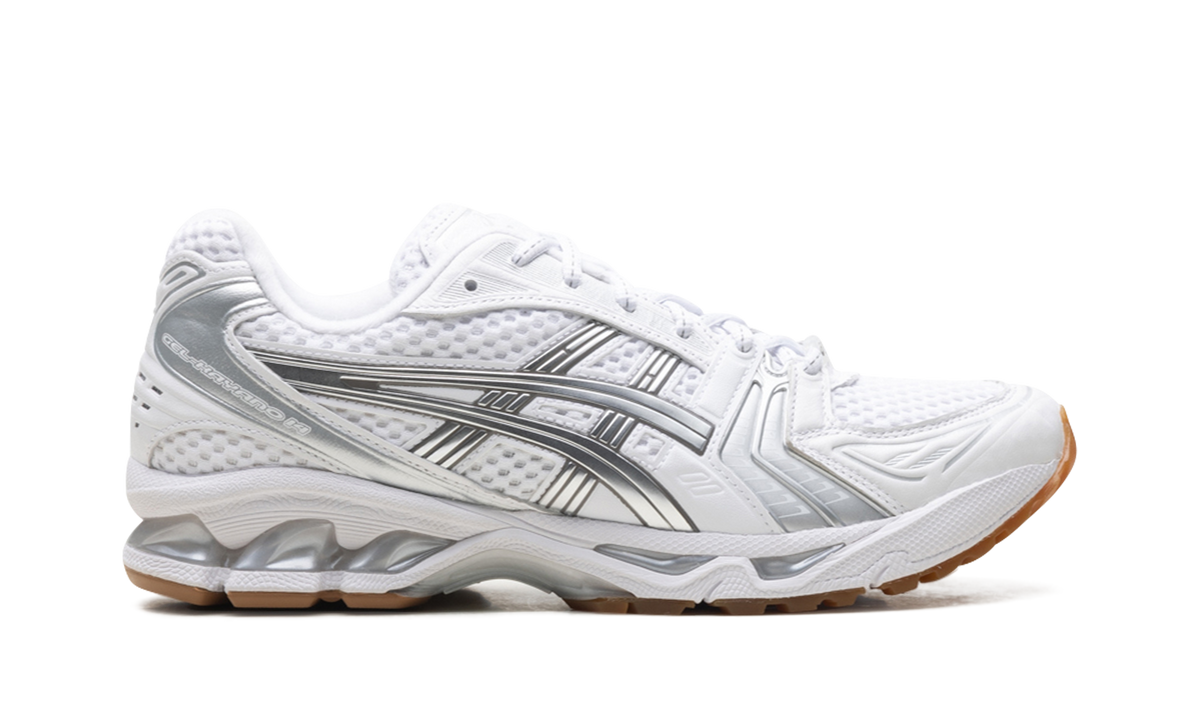 Overkicks - ASICS Gel-Kayano 14 A.P.C. White Pure Silver (1203A727-100) - detalle talon