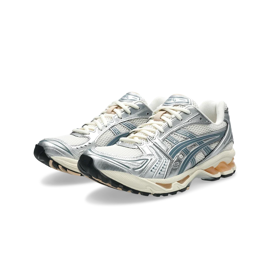 Overkicks - ASICS Gel-Kayano 14 Birch Pure Silver Teal Gold (1203A537-109) - vista trasera