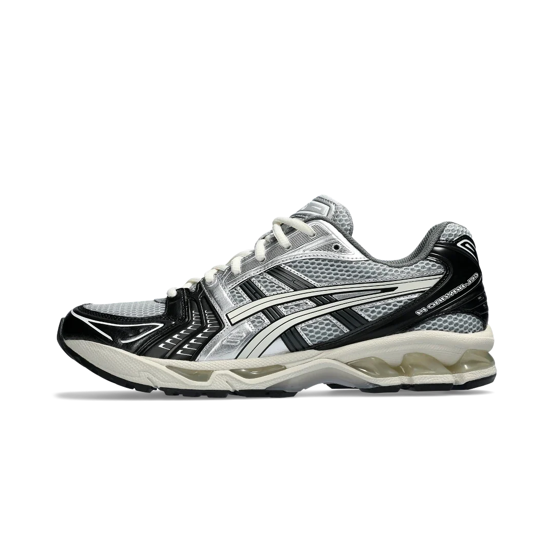 Overkicks - ASICS Gel-Kayano 14 Black Glacier Grey Silver (1201A935-001) - vista lateral
