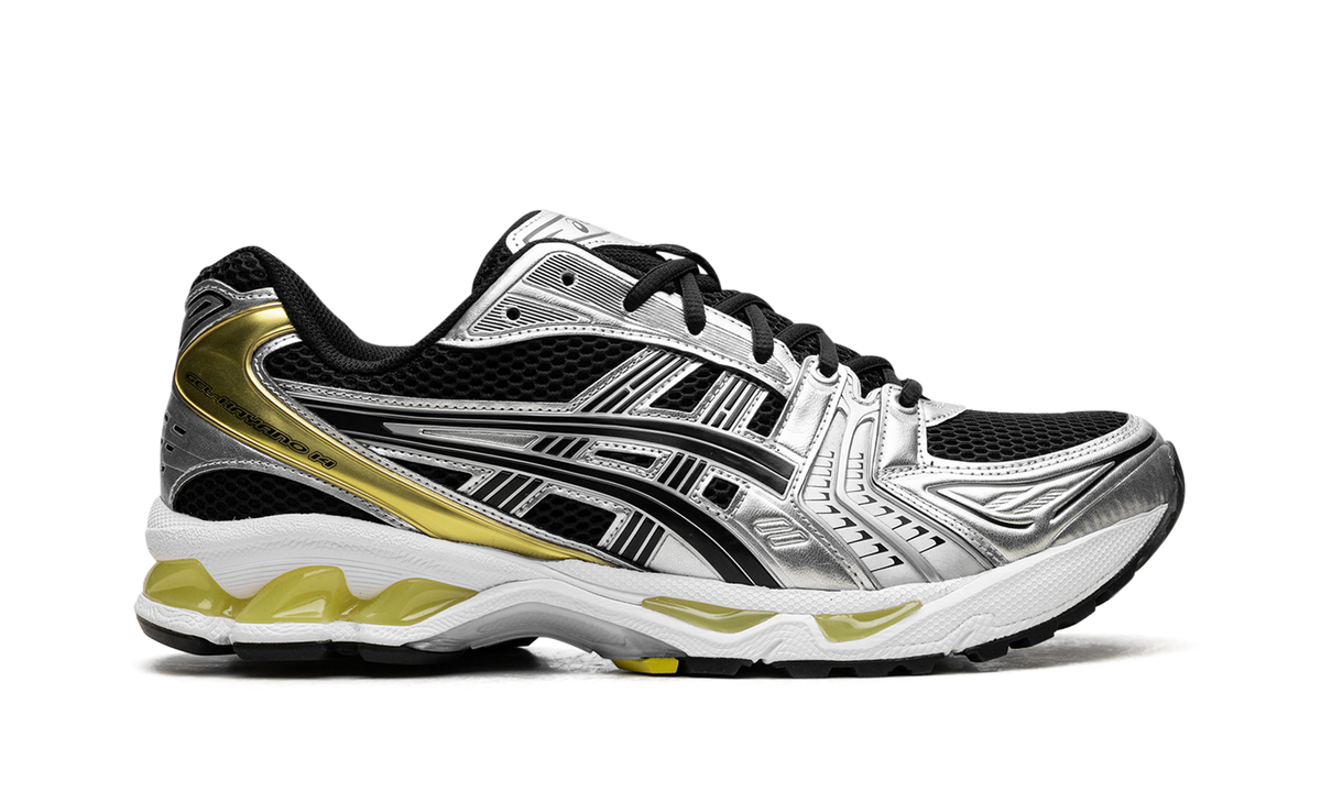 Overkicks - ASICS Gel-Kayano 14 Black Lemon Spark (1203A537-001) - detalle talon