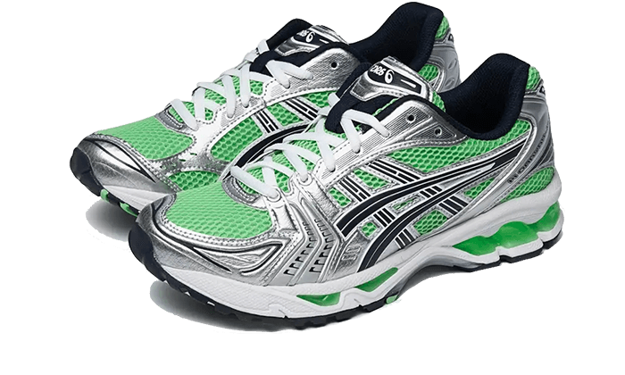 Overkicks - ASICS Gel-Kayano 14 Bright Lime Midnight (Womens) (1202A056-300) - vista trasera