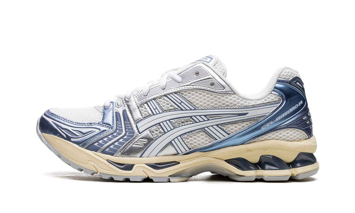 Overkicks - ASICS Gel-Kayano 14 Cream Metallic Blue (1203A537-102) - vista lateral