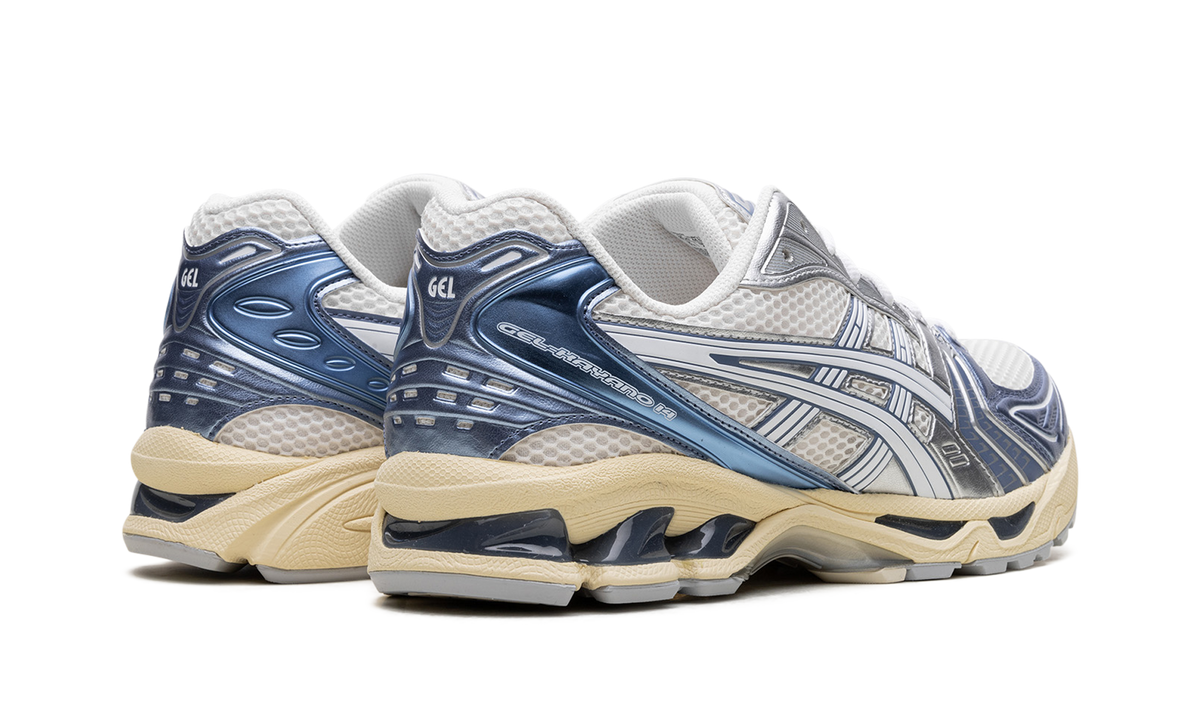 Overkicks - ASICS Gel-Kayano 14 Cream Metallic Blue (1203A537-102) - par completo