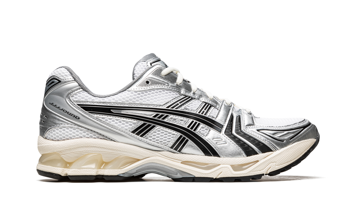 Overkicks - ASICS Gel-Kayano 14 JJJJound Silver Black (1201A457-101) - detalle talon