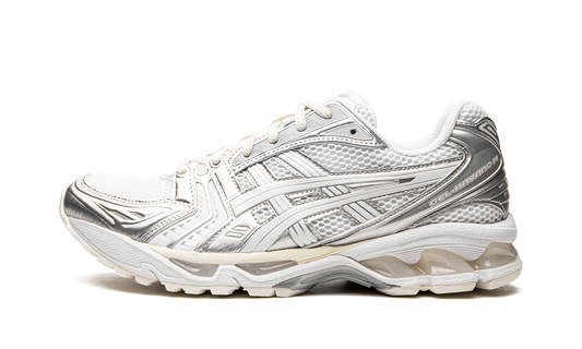 Overkicks - ASICS Gel-Kayano 14 JJJJound Silver White (1201A457-100) - vista lateral