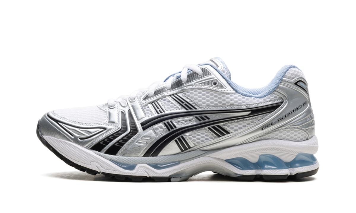 Overkicks - ASICS Gel-Kayano 14 JJJJound White Blue (1203A961-101) - vista lateral