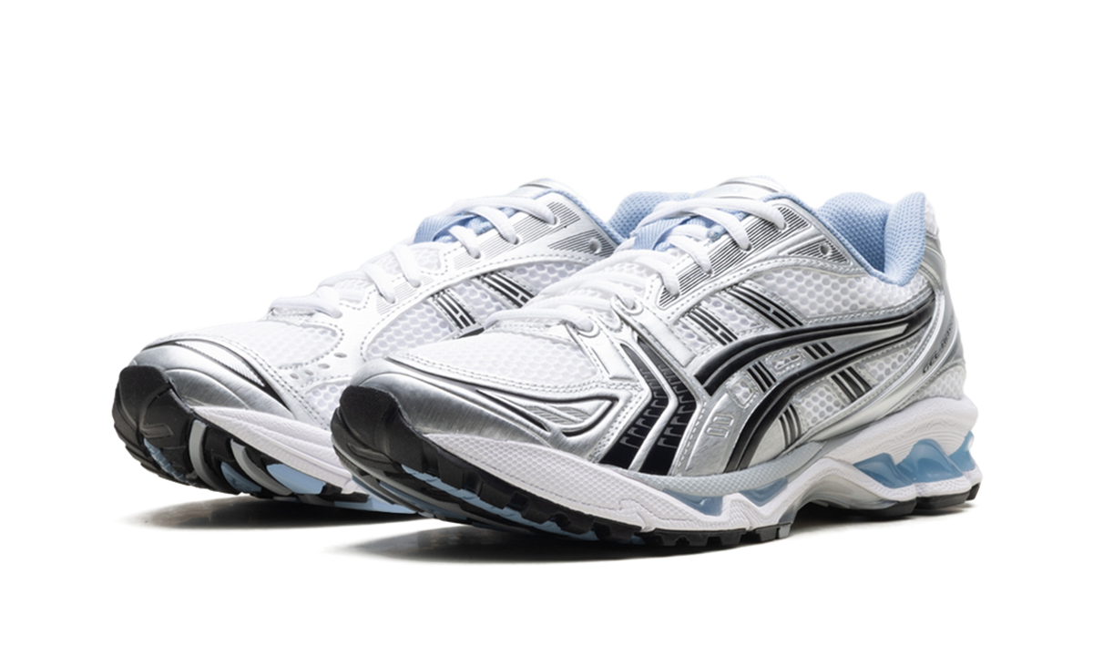 Overkicks - ASICS Gel-Kayano 14 JJJJound White Blue (1203A961-101) - vista trasera