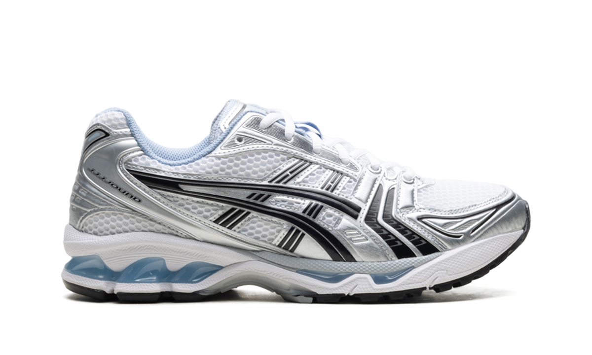 Overkicks - ASICS Gel-Kayano 14 JJJJound White Blue (1203A961-101) - detalle talon