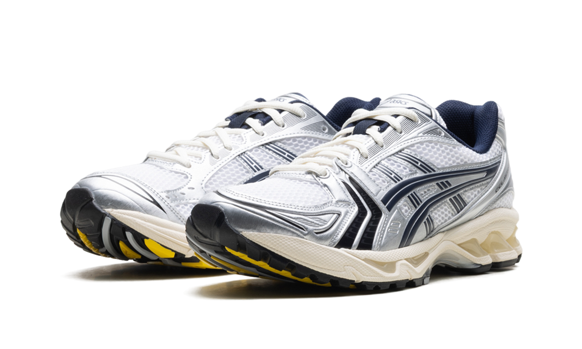 Overkicks - ASICS Gel-Kayano 14 JJJJound White Navy (1203A961-100) - vista trasera