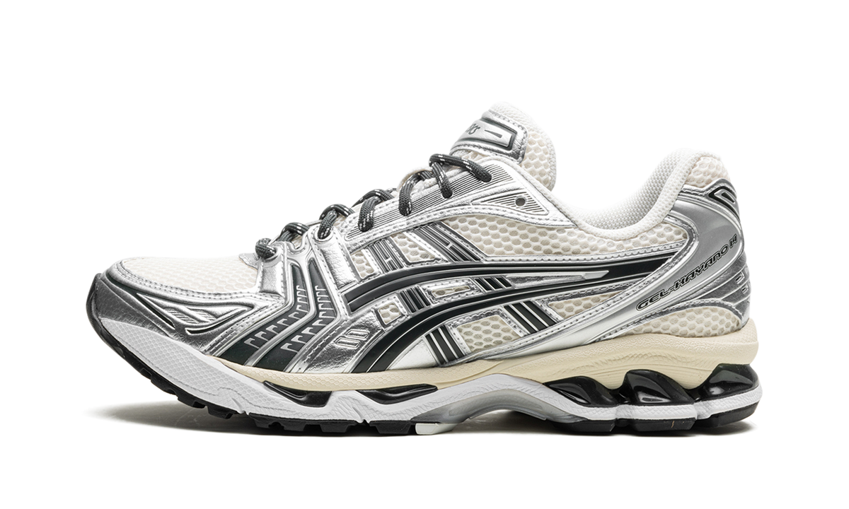 Overkicks - ASICS Gel-Kayano 14 Kith Cream Scarab (2024) (1203A566-100) - vista lateral