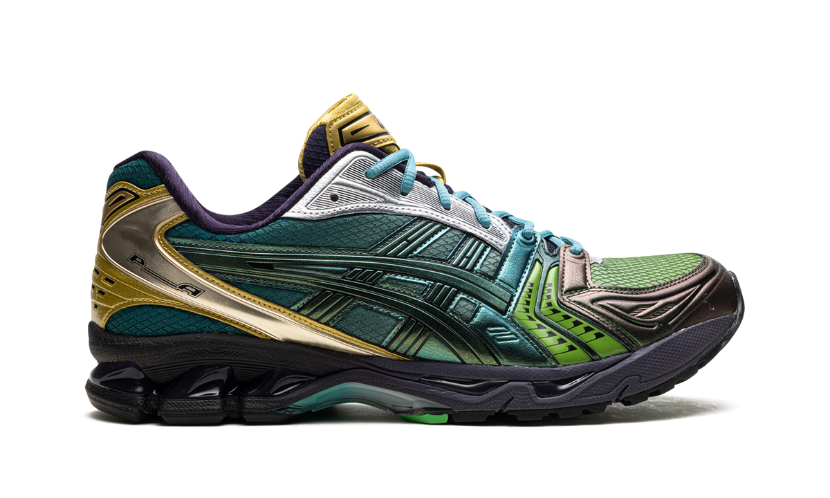 Overkicks - ASICS Gel-Kayano 14 P. Andrade Gradation Green (1203A639-300) - detalle talon