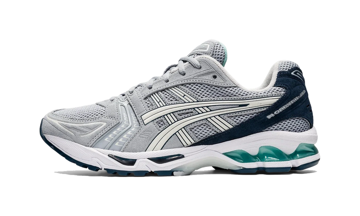 Overkicks - ASICS Gel-Kayano 14 Piedmont Grey Aqua (1201A161-021) - vista lateral