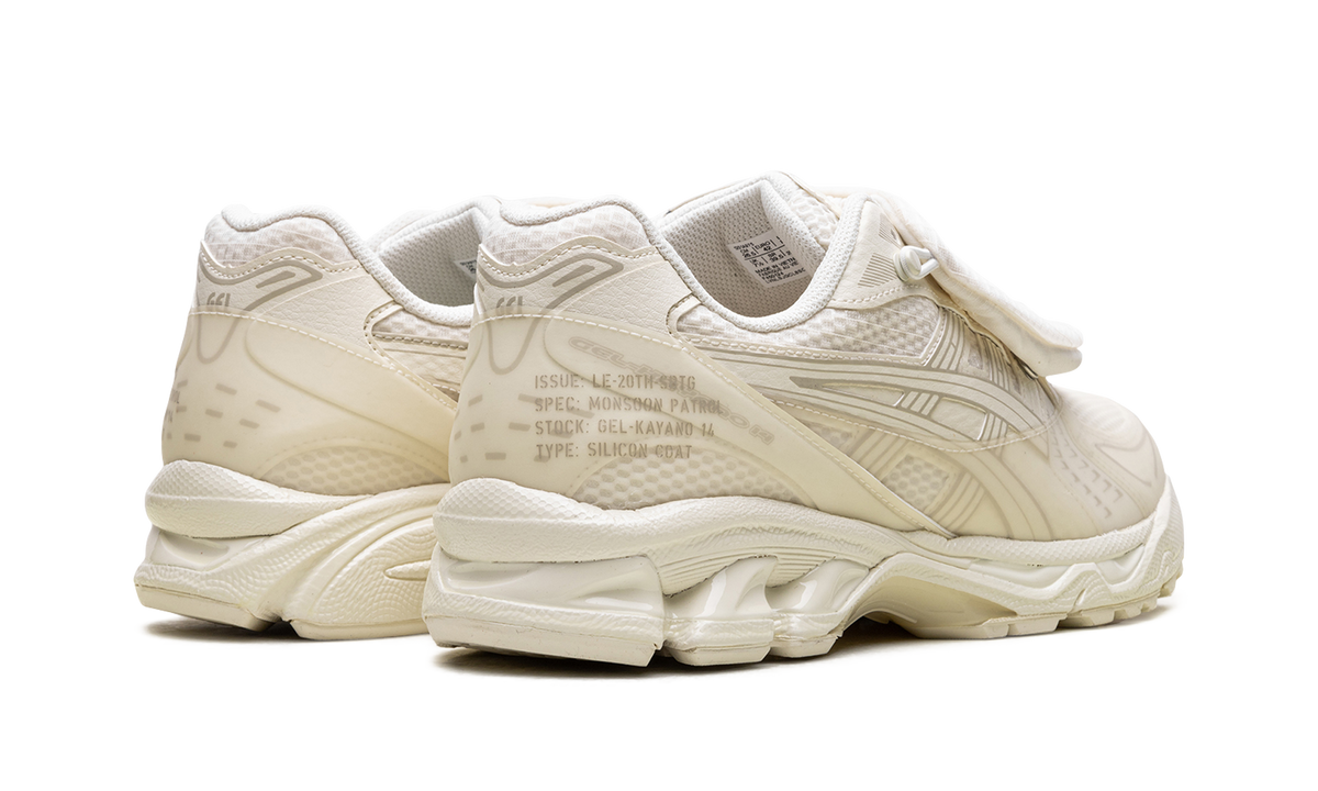 Overkicks - ASICS Gel-Kayano 14 SBTG x Limited Edt Monsoon Patrol Cream (1201A975-100) - par completo
