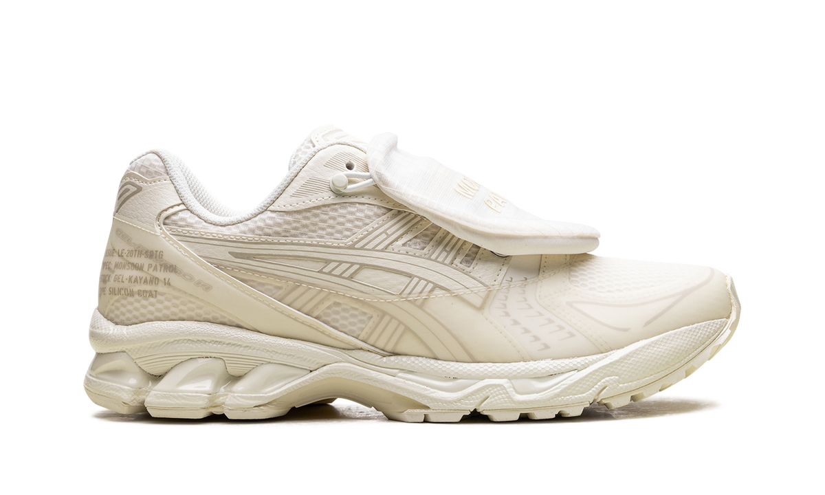 Overkicks - ASICS Gel-Kayano 14 SBTG x Limited Edt Monsoon Patrol Cream (1201A975-100) - detalle talon