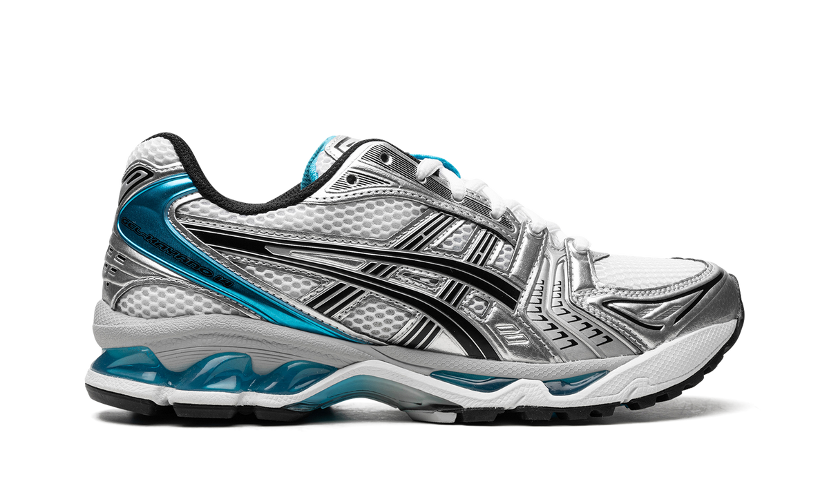 Overkicks - ASICS Gel-Kayano 14 White Aizuri Blue (Womens) (1202A056-108) - detalle talon