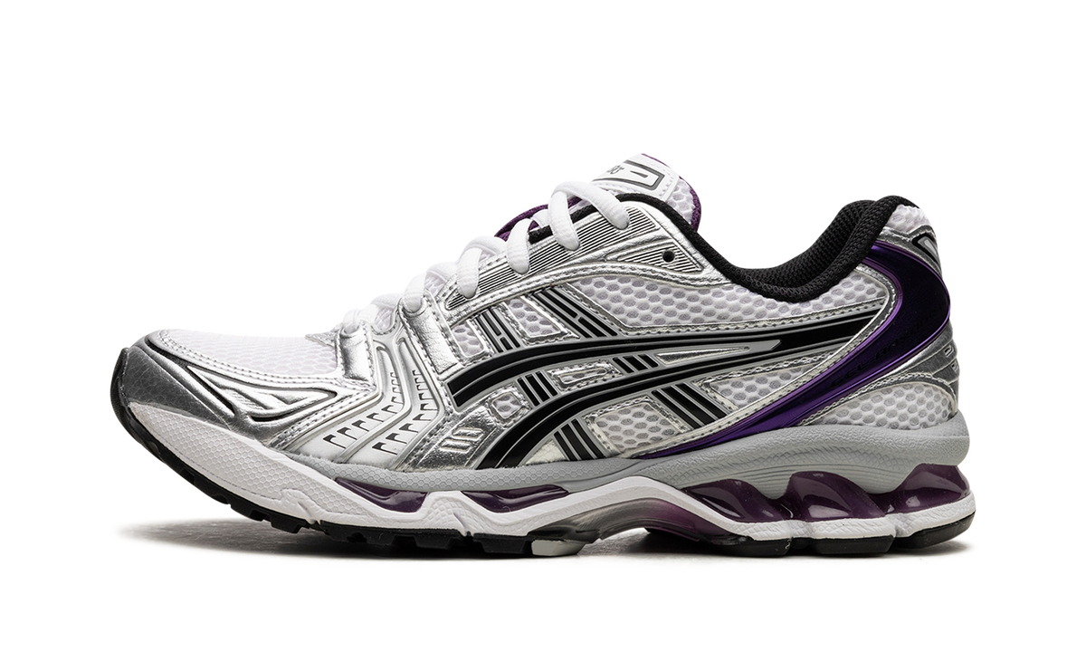Overkicks - ASICS Gel-Kayano 14 White Dark Grape (Womens) (1202A056-111) - vista lateral