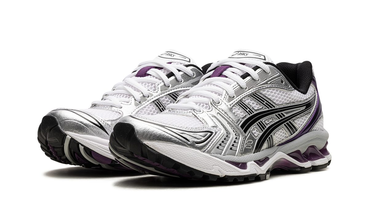 Overkicks - ASICS Gel-Kayano 14 White Dark Grape (Womens) (1202A056-111) - vista trasera