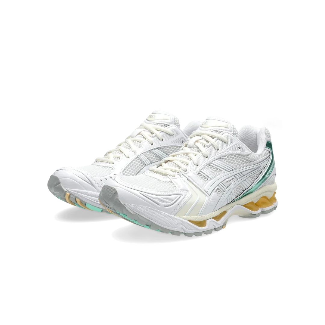 Overkicks - ASICS Gel-Kayano 14 White Mint Gold (1203A537-107) - vista trasera