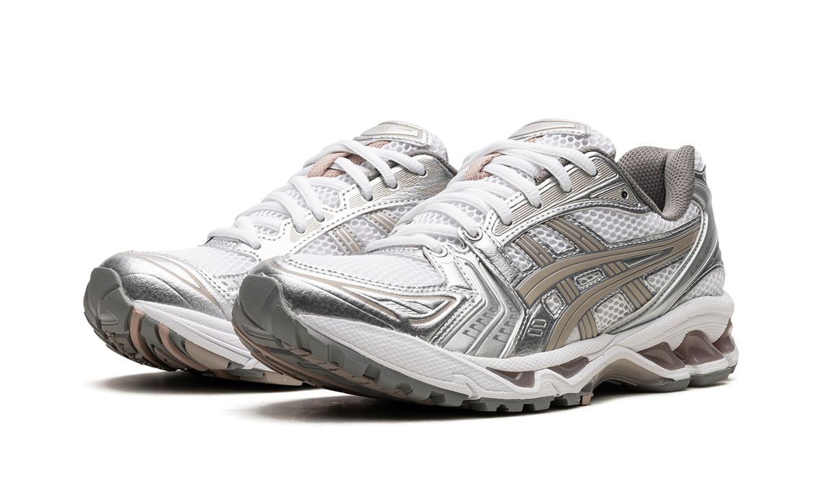 Overkicks - ASICS Gel-Kayano 14 White Moonrock (Womens) (1202A056-106) - vista trasera
