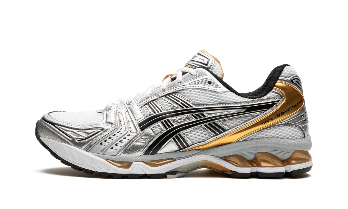 Overkicks - ASICS Gel-Kayano 14 White Pure Gold (1201A019-102) - vista lateral