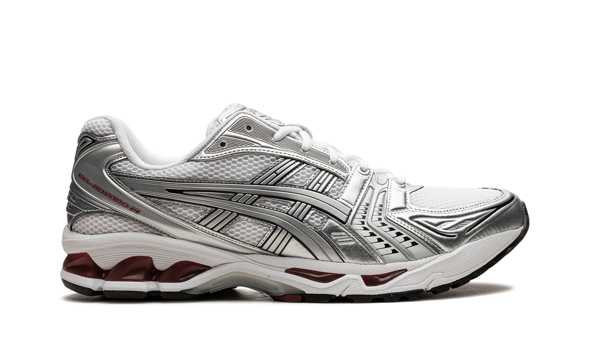 Overkicks - ASICS Gel-Kayano 14 White Pure Silver (1201A019-104) - detalle talon
