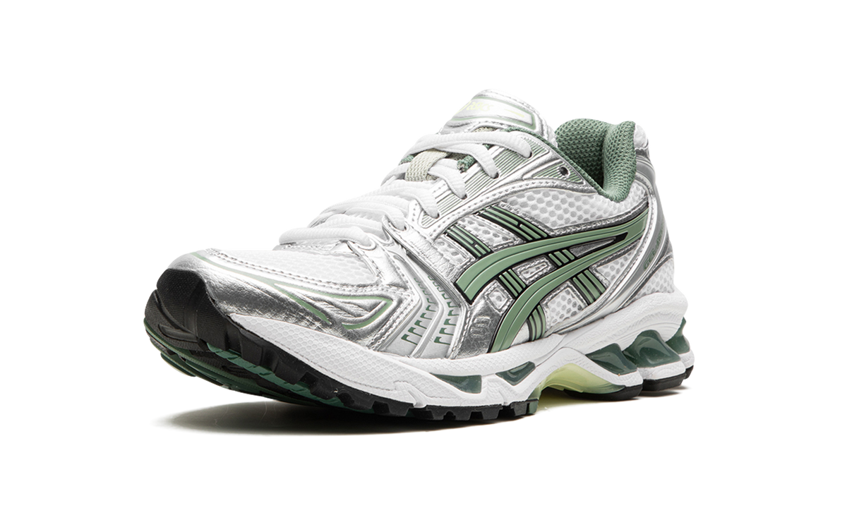 Overkicks - ASICS Gel-Kayano 14 White Pure Silver Slate Grey Sage (1201A019-107) - detalle suela