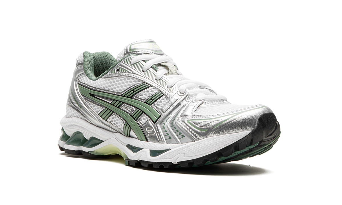 Overkicks - ASICS Gel-Kayano 14 White Pure Silver Slate Grey Sage (1201A019-107) - detalle lateral interior