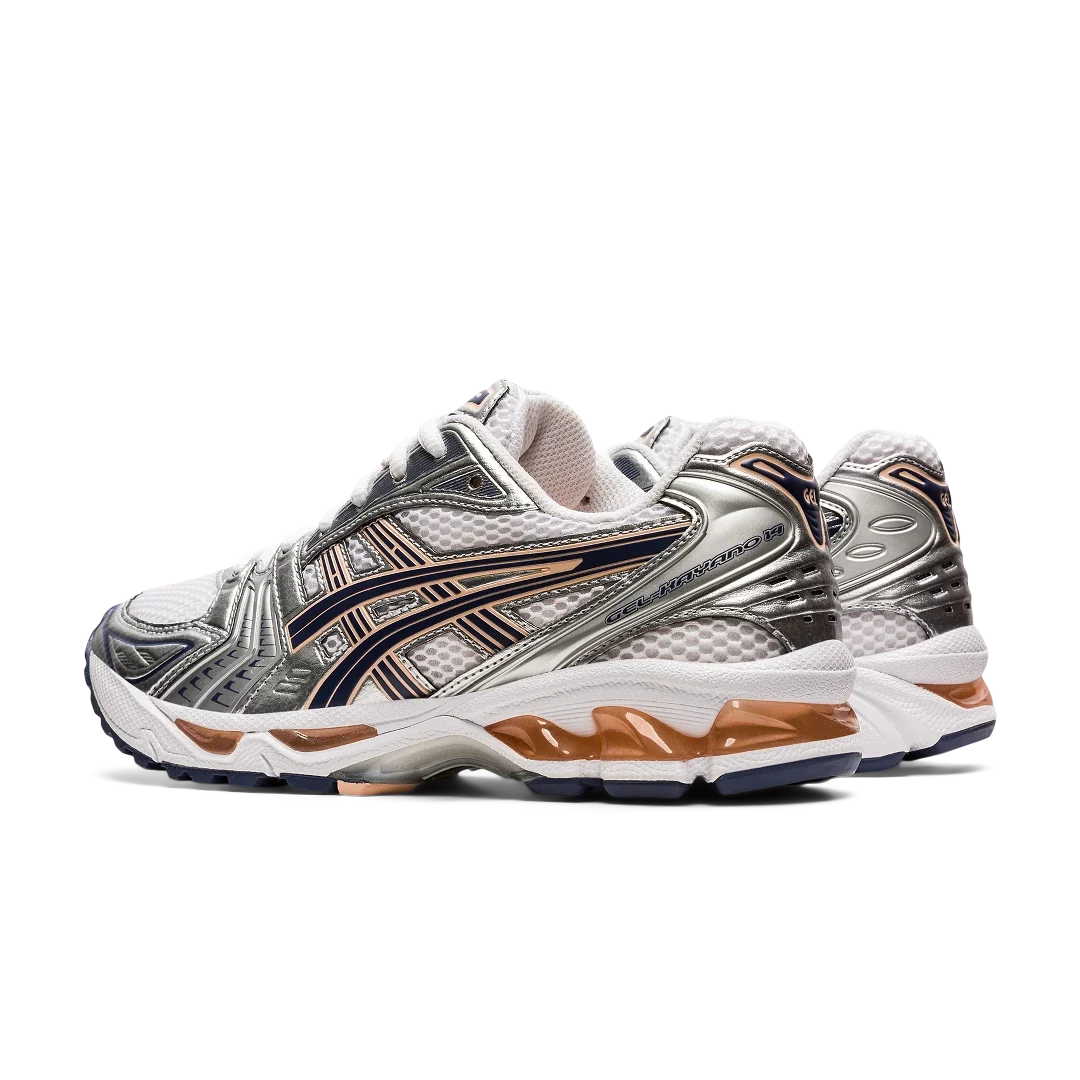 Overkicks - ASICS Gel-Kayano 14 White Thunder Blue (Womens) (1202A056-103) - par completo