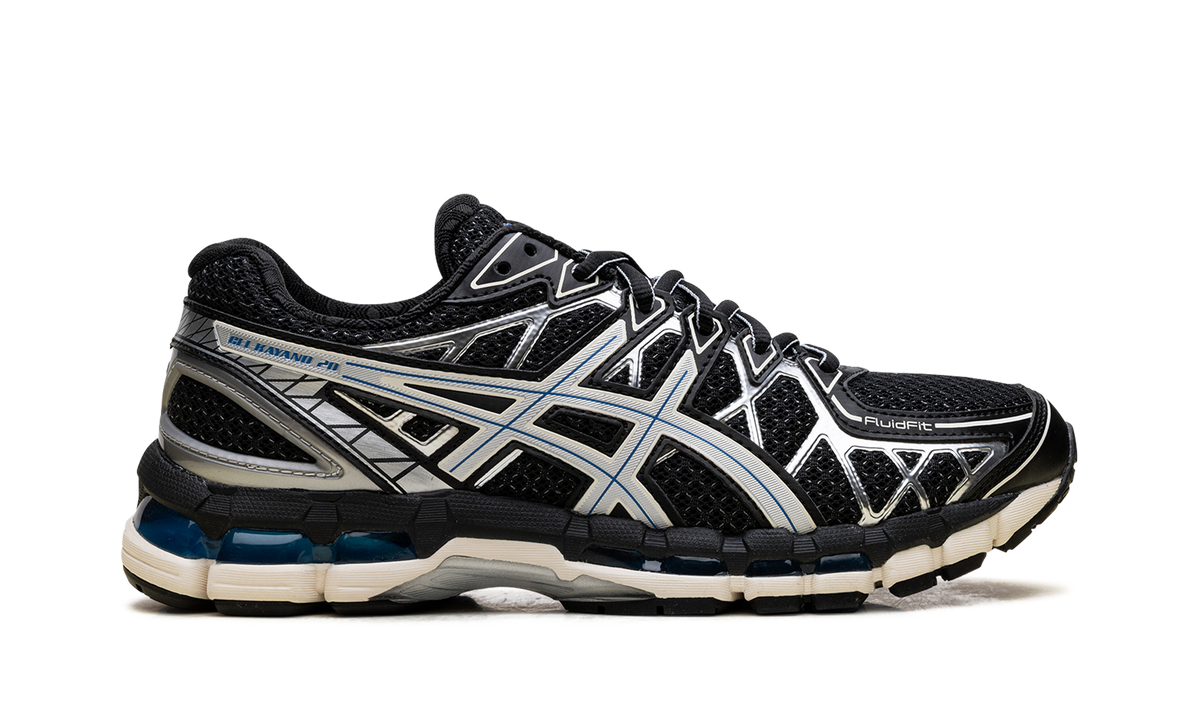Overkicks - ASICS Gel-Kayano 20 Black Pure Silver (1203A388-001) - detalle talon