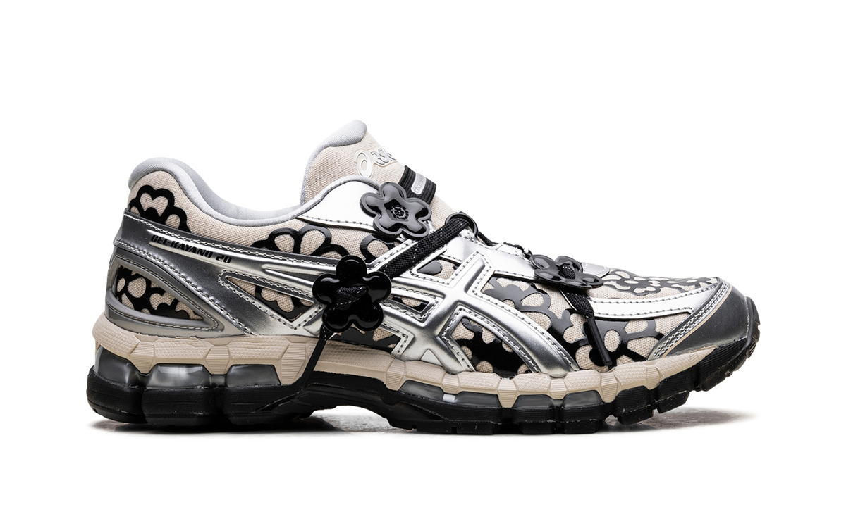 Overkicks - ASICS Gel-Kayano 20 Cecilie Bahnsen Vanilla Pure Silver (1203A984-250) - detalle talon