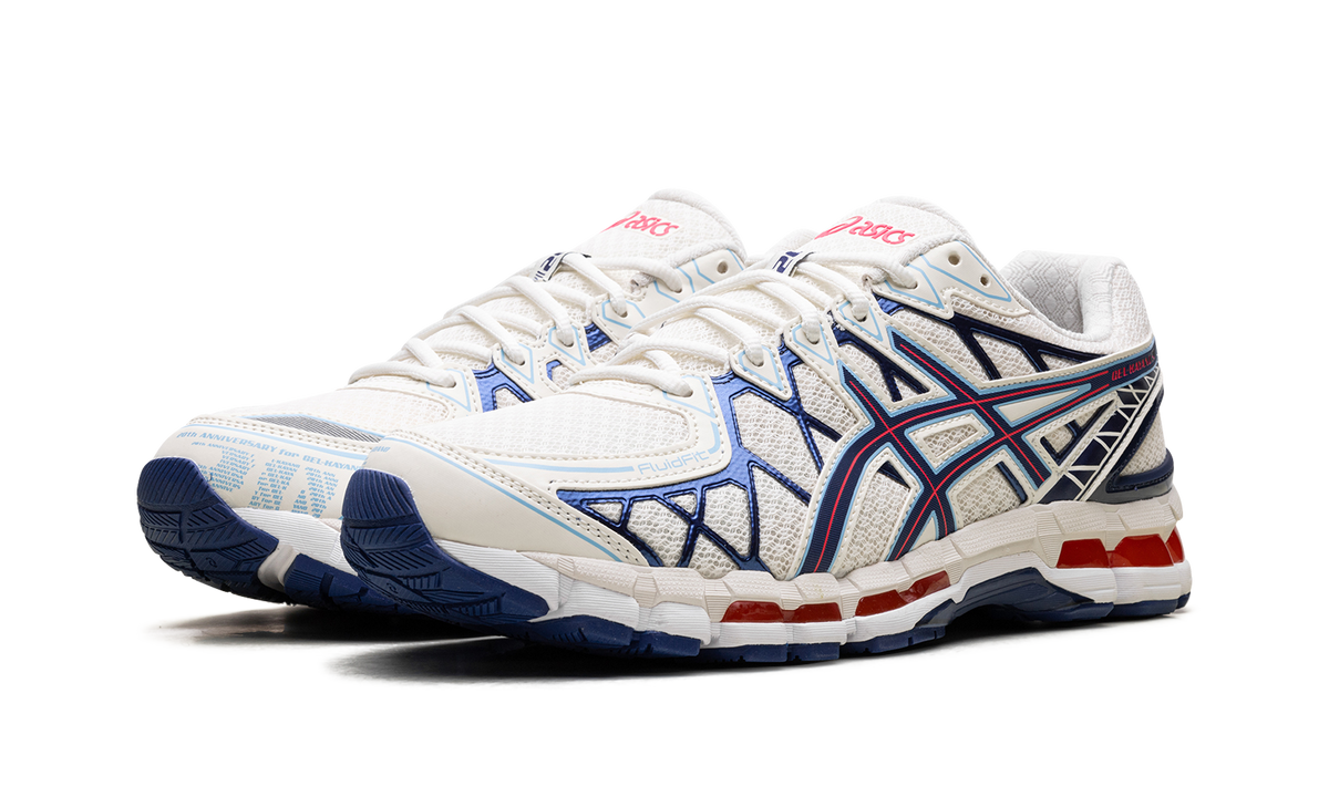Overkicks - ASICS Gel-Kayano 20 Cream Blue Red (1203A388-101) - vista trasera