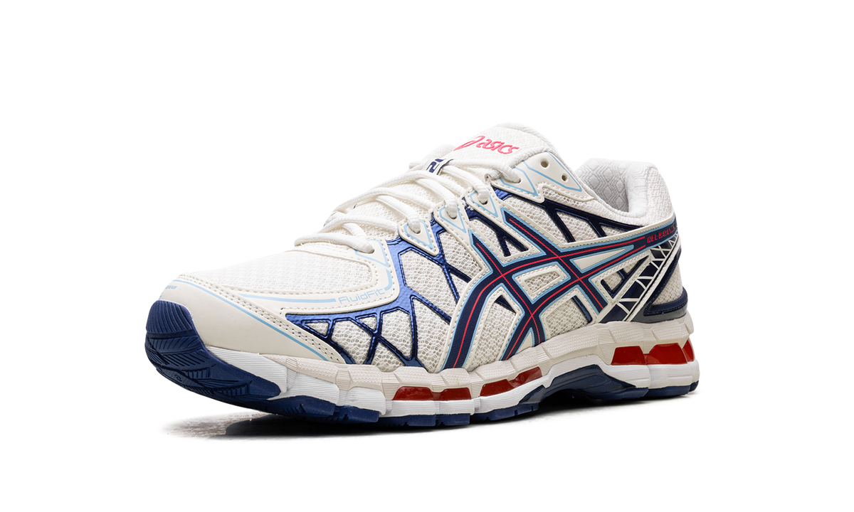 Overkicks - ASICS Gel-Kayano 20 Cream Blue Red (1203A388-101) - detalle suela