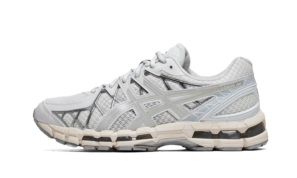 Overkicks - ASICS Gel-Kayano 20 White Pure Silver (1203A388-100) - vista lateral