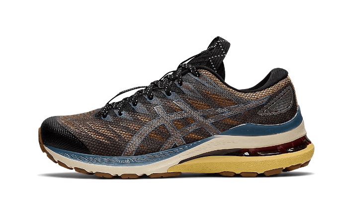 Overkicks - ASICS Gel-Kayano 28 Anthracite Antique Gold (Womens) (1202A261-001) - vista lateral