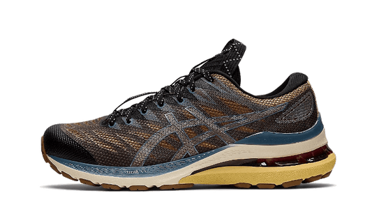 Overkicks - ASICS Gel-Kayano 28 Anthracite Antique Gold (Womens) (1202A261-001) - vista lateral