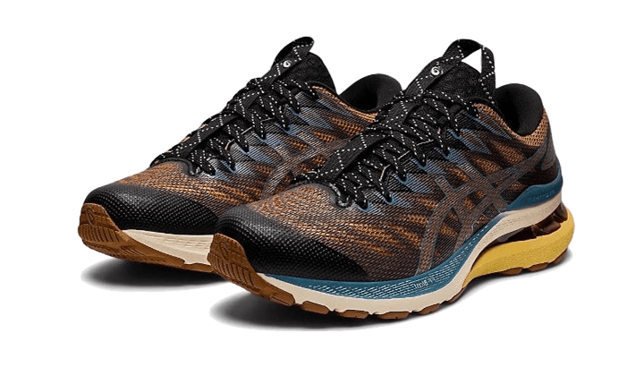 Overkicks - ASICS Gel-Kayano 28 Anthracite Antique Gold (Womens) (1202A261-001) - vista trasera