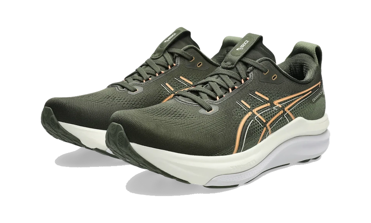 Overkicks - ASICS Gel-Kayano 33 Vintage Khaki Bright Sunstone (1011C167-200) - vista trasera