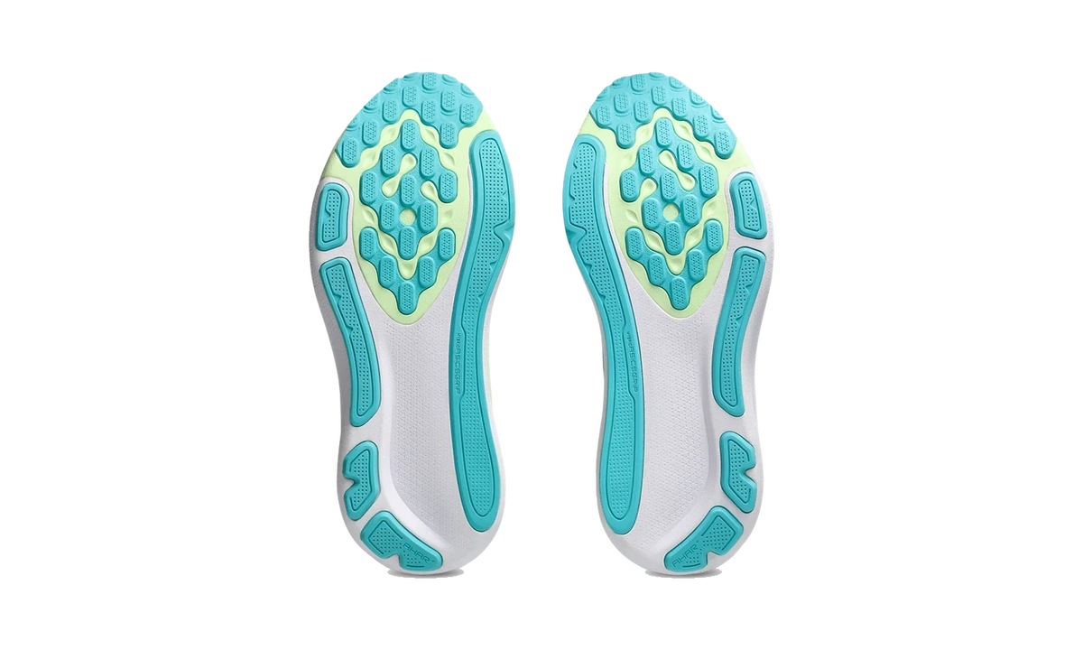 Overkicks - ASICS Gel-Kayano 33 White Energy Aqua (1011C167-100) - vista superior