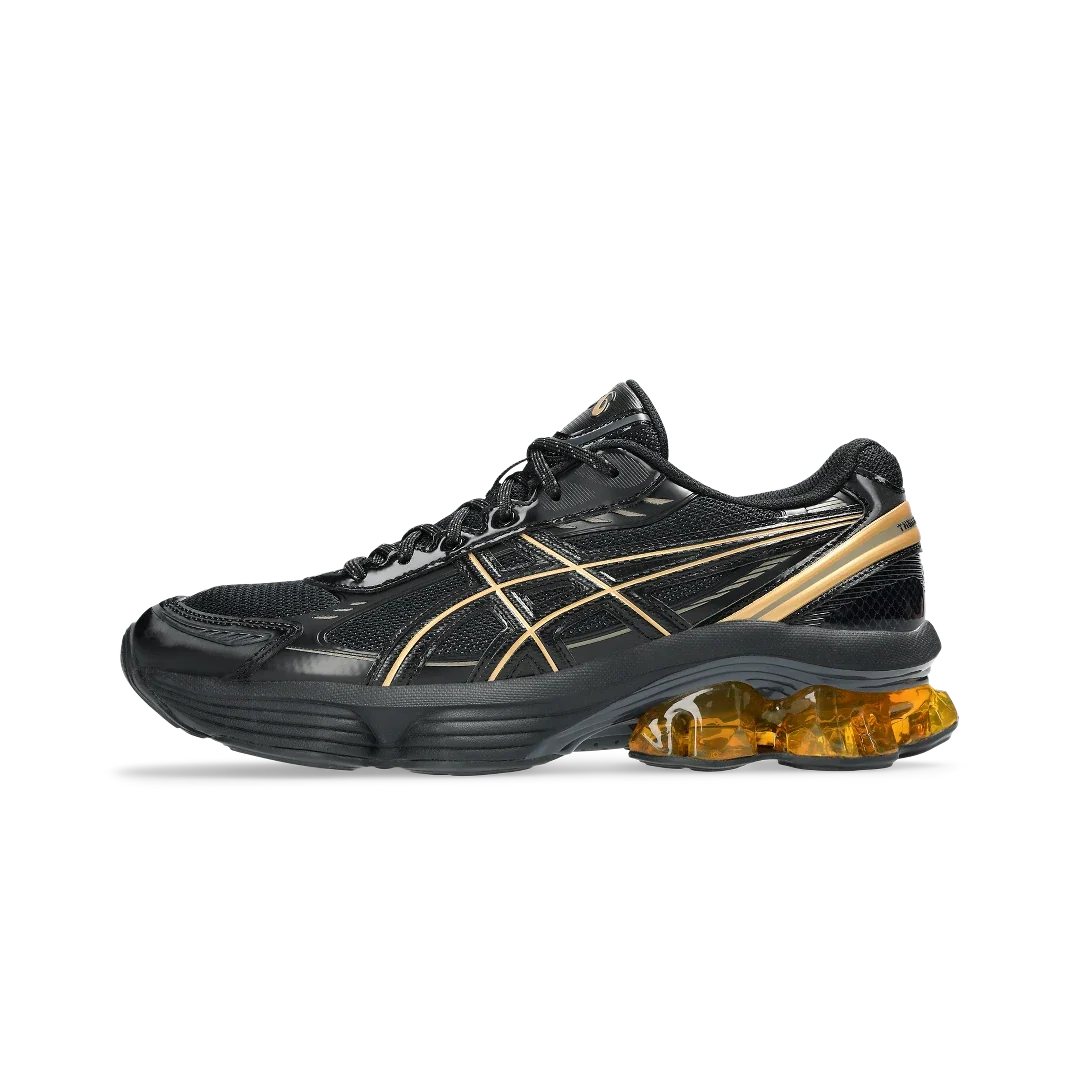 Overkicks - ASICS Gel-Kinetic Fluent Black Gold (1203A591-001) - vista lateral
