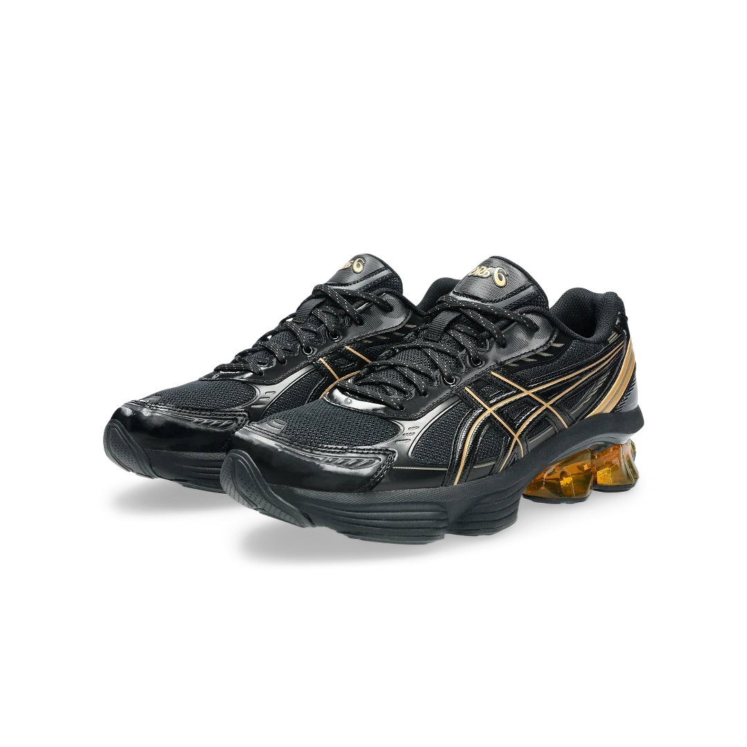 Overkicks - ASICS Gel-Kinetic Fluent Black Gold (1203A591-001) - vista trasera