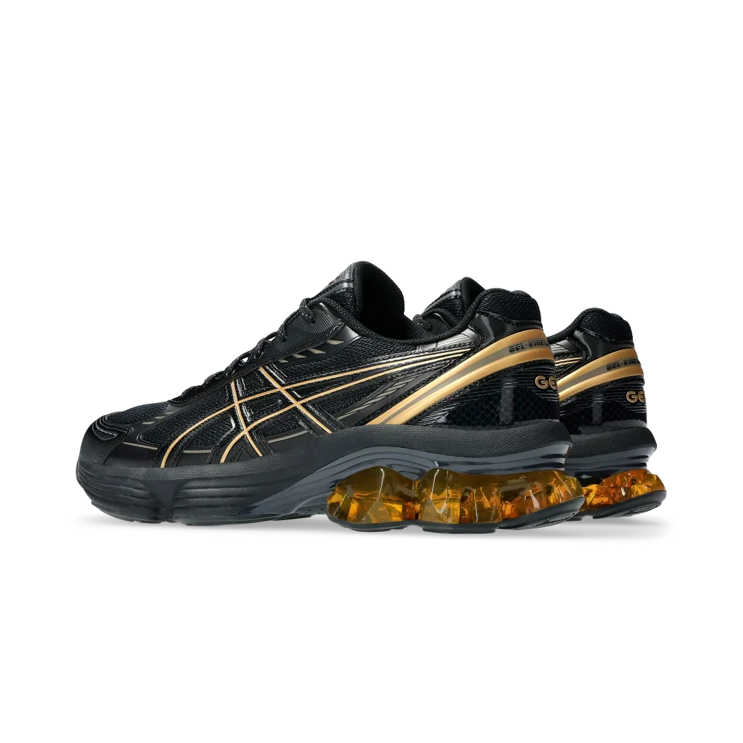 Overkicks - ASICS Gel-Kinetic Fluent Black Gold (1203A591-001) - par completo