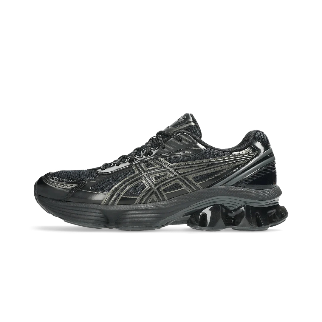 Overkicks - ASICS Gel-Kinetic Fluent Black Graphite Grey (1203A591-003) - vista lateral
